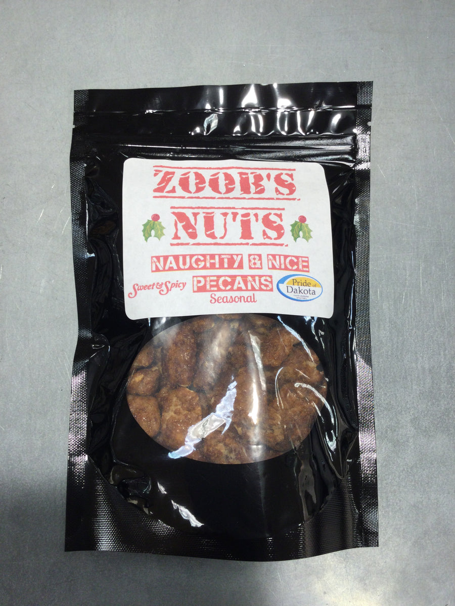 Zoob's Nuts Naughty and Nice Candied Pecans – Minn Dak Market at
