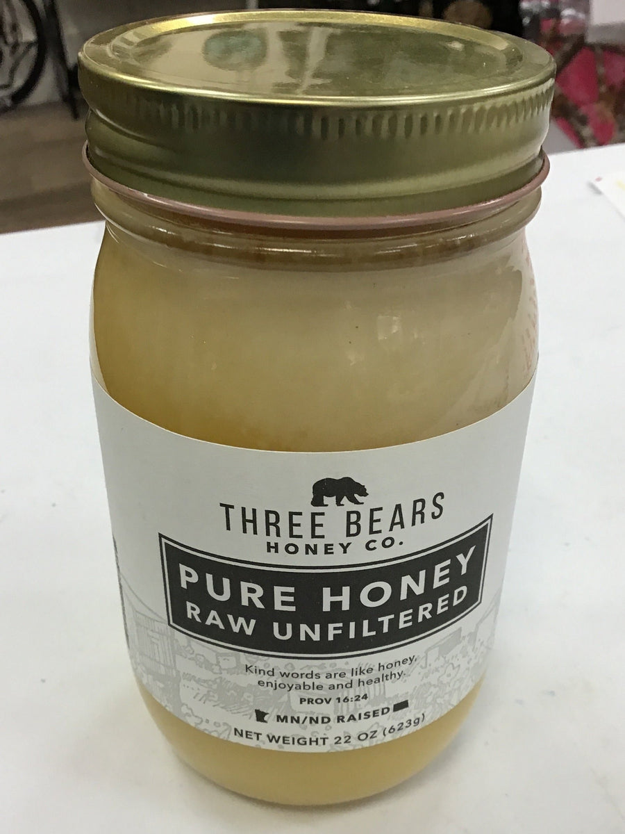 Honey Company Rata Honey3個セット Three Bears Honey Co. Pure Honey Raw Unfiltered – Minn Dak Market