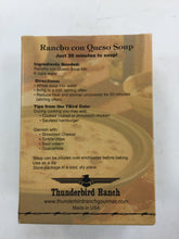 Load image into Gallery viewer, Thunderbird Ranch Rancho Con Queso Soup Mix Back Label