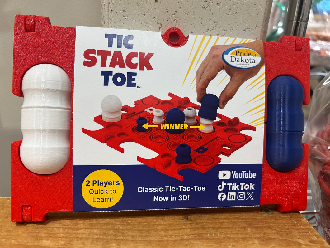 Fargo's Own Tik Stack Toe Board Game – Minn Dak Market at West Acres Mall