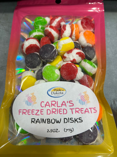 Freeze Dried Rainbow Disks