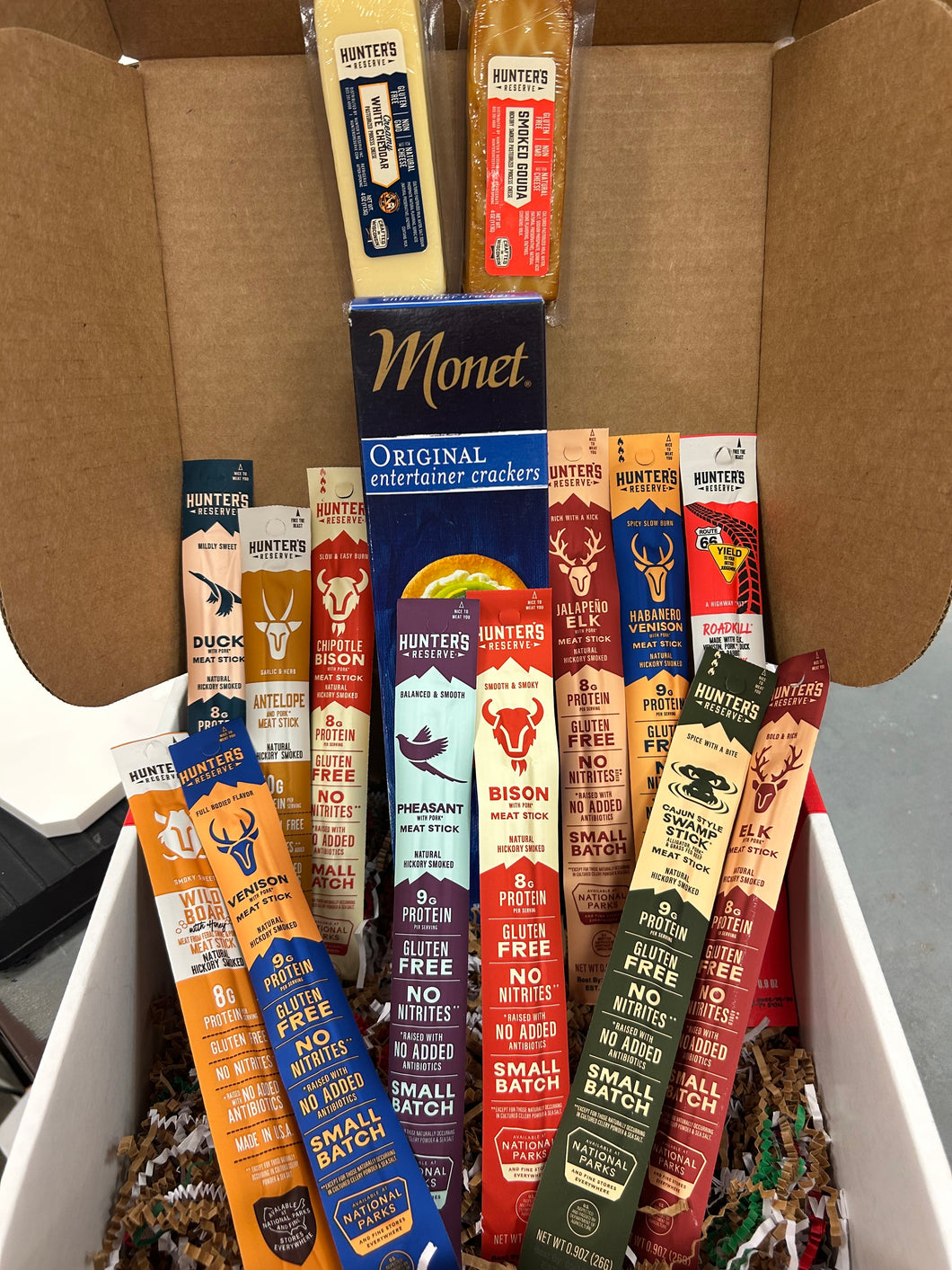 Greg's Wild Game 12 Pack Meat Sticks with Cheese Gift Pack 2025 (all shelf stable)