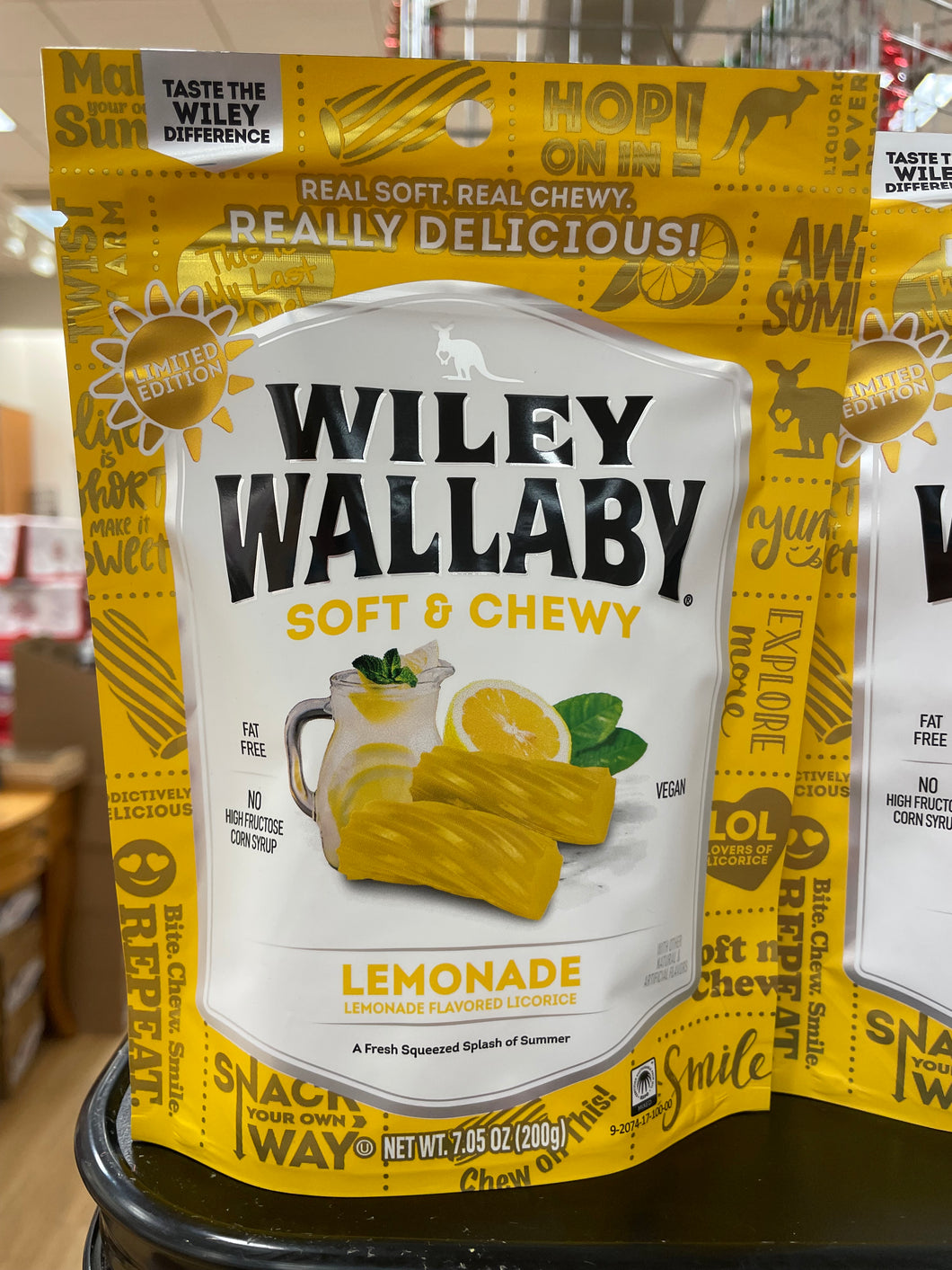Wiley Wallaby Lemonade Licorice