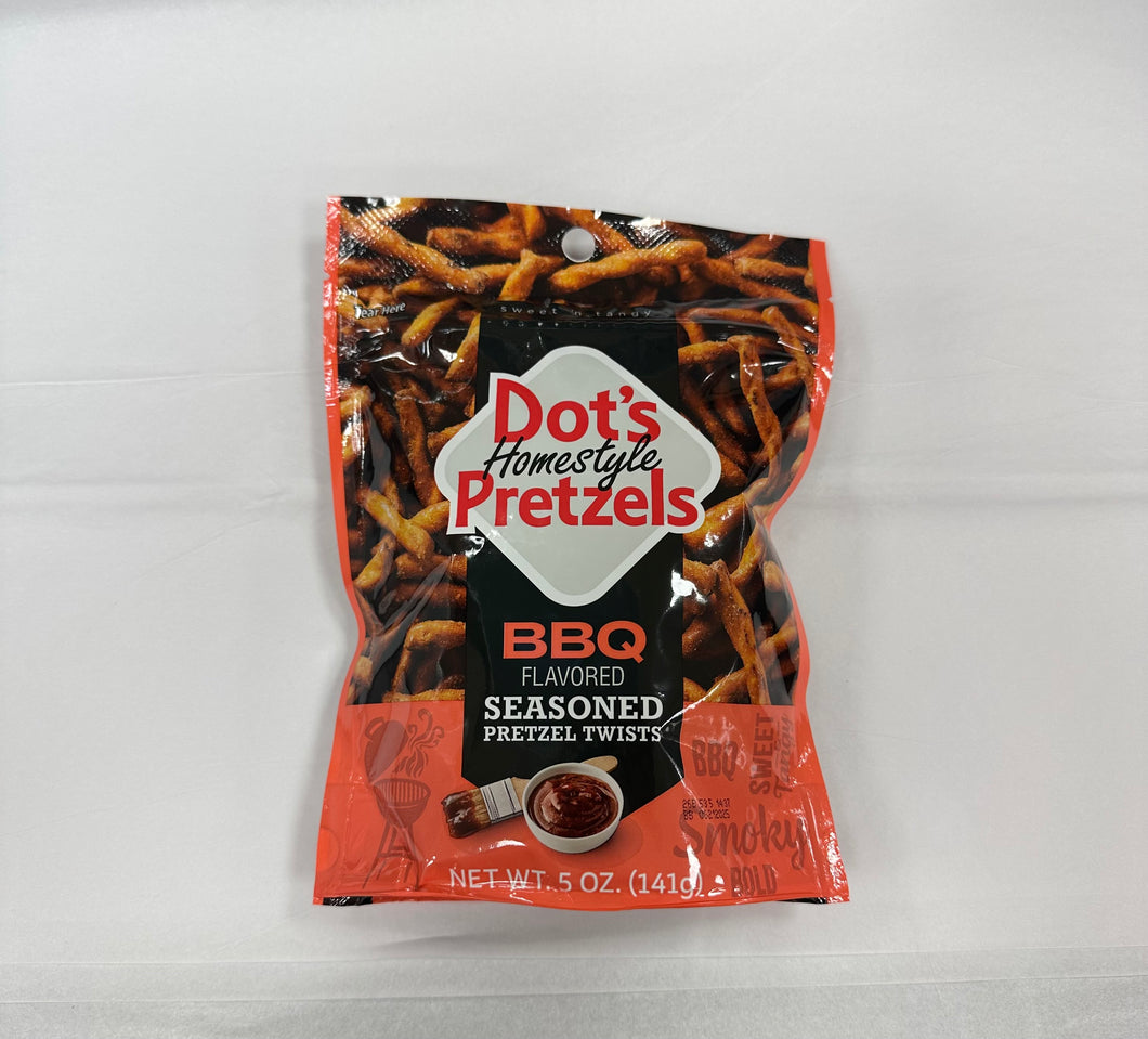 Dot's BBQ Flavored Pretzels 5 Ounce Bag