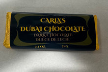 Load image into Gallery viewer, Carla&#39;s Dark Chocolate Dulce De Leche Dubai Chocolate $6.99 a bar
