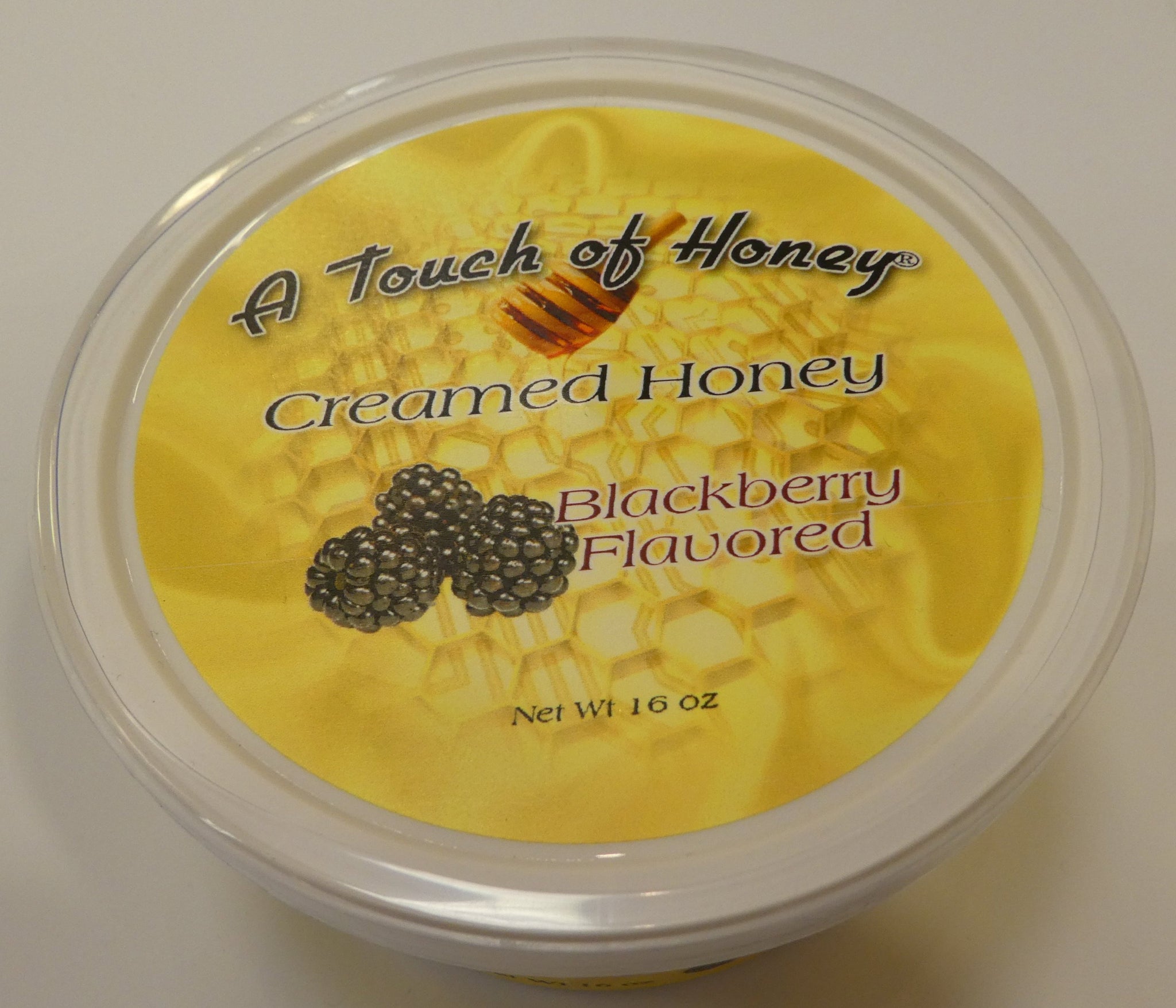 A Touch of Honey One Pound Tubs of Flavored Creamed Honey (shelf