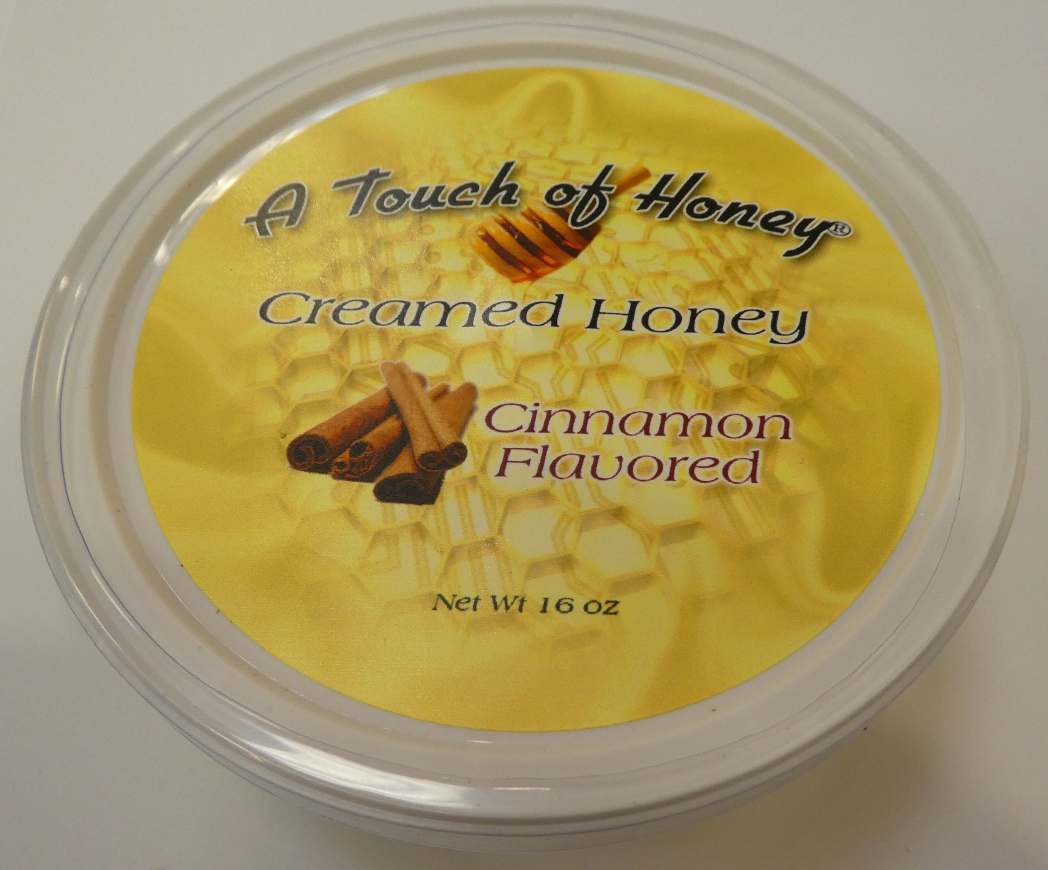 A Touch of Honey One Pound Tubs of Flavored Creamed Honey (shelf