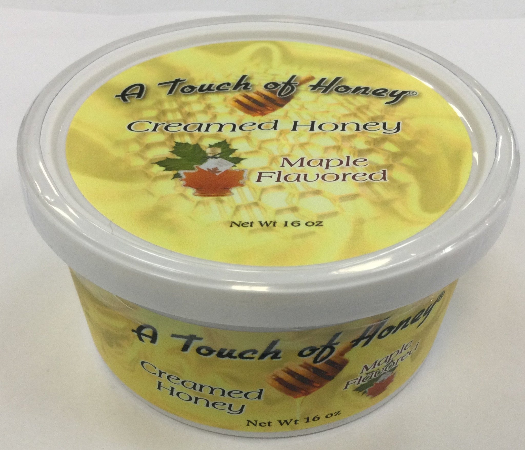 A Touch of Honey One Pound Tubs of Flavored Creamed Honey (shelf