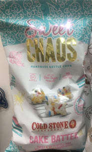 Sweet Chaos Cold Stone Cake Batter popcorn
