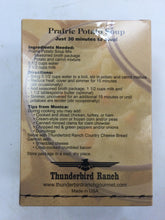 Load image into Gallery viewer, Thunderbird Ranch Prairie Potato Soup Mix Back Label
