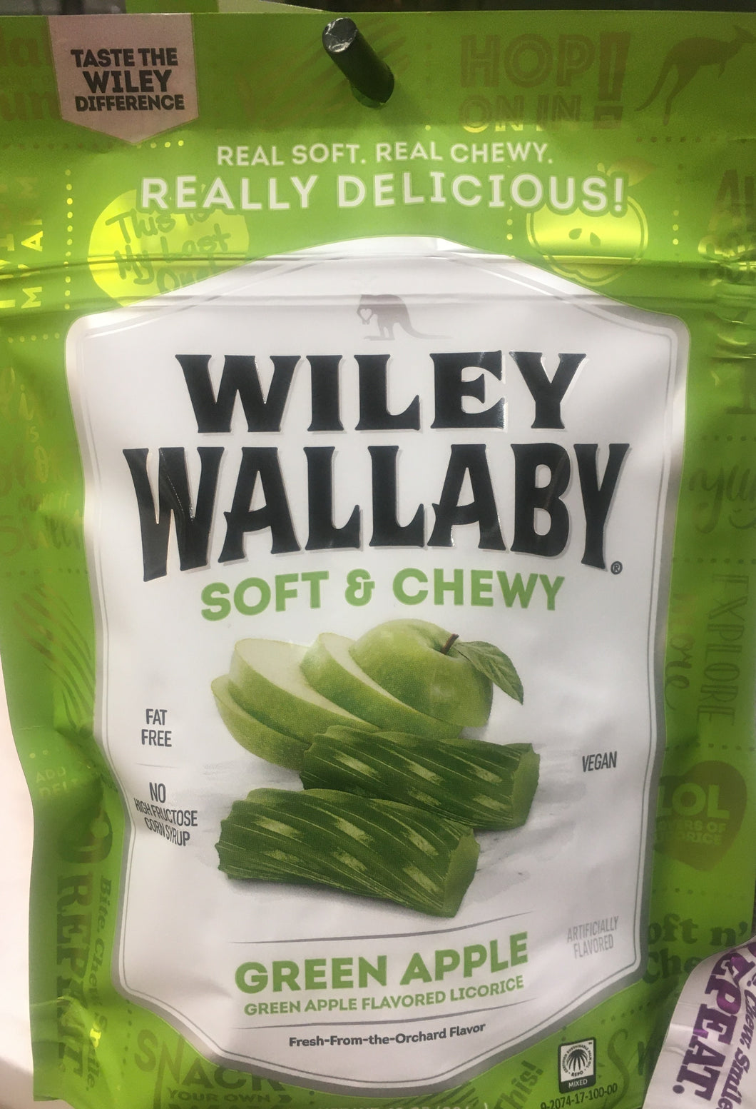 Wiley Wallaby Green Apple Licorice