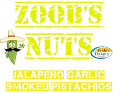 Load image into Gallery viewer, Zoobs Nuts Jalapeno Garlic Smoked Pistachios Label
