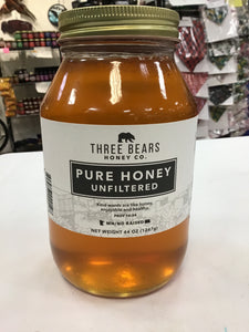 Pure Unfiltered 44 Ounce Jar of Honey 